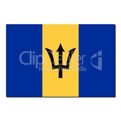 The national flag of Barbados