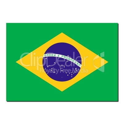 The national flag of Brazil