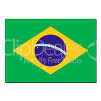 The national flag of Brazil