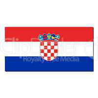 The national flag of Croatia