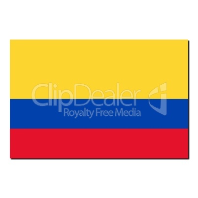 The national flag of Colombia