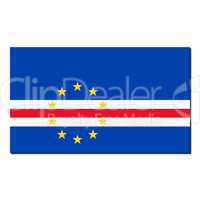 The national flag of Cape Verde