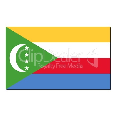 The national flag of Comoros