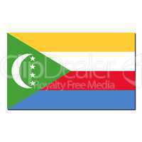 The national flag of Comoros
