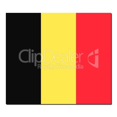 The national flag of Belgium