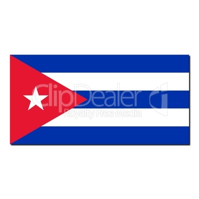 The national flag of Cuba