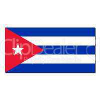 The national flag of Cuba
