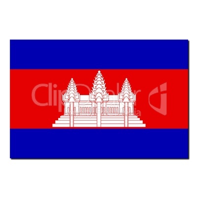 The national flag of Cambodia