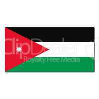 The national flag of Jordan