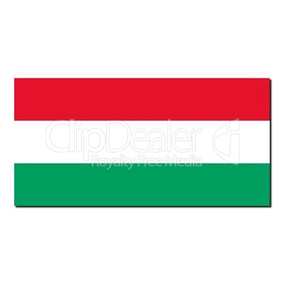 The national flag of Hungary