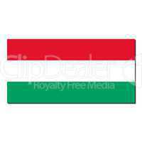 The national flag of Hungary