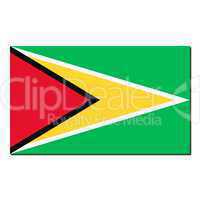 The national flag of Guyana