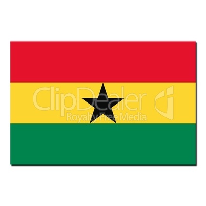 The national flag of Ghana