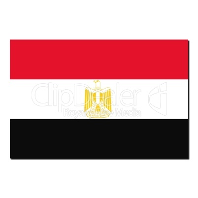 The national flag of Egypt