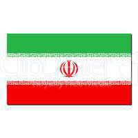 The national flag of Iran
