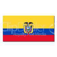 The national flag of Ecuador