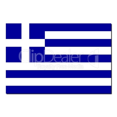 The national flag of Greece