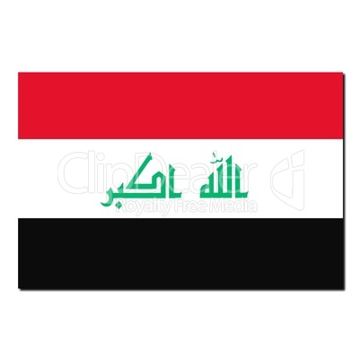 The national flag of Iraq