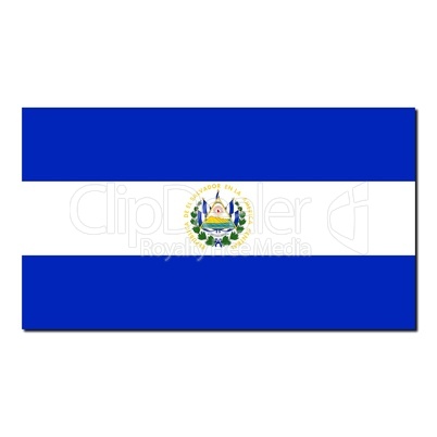 The national flag of El Salvador