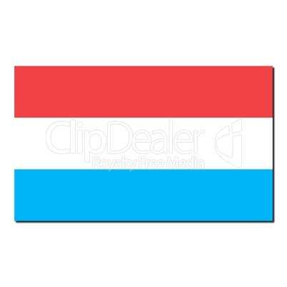 The national flag of Luxembourg