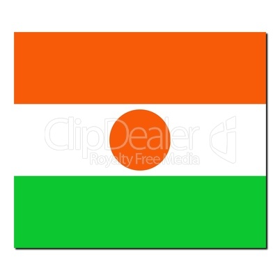 The national flag of Niger