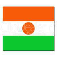 The national flag of Niger