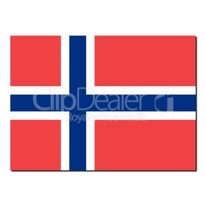 The national flag of Norway