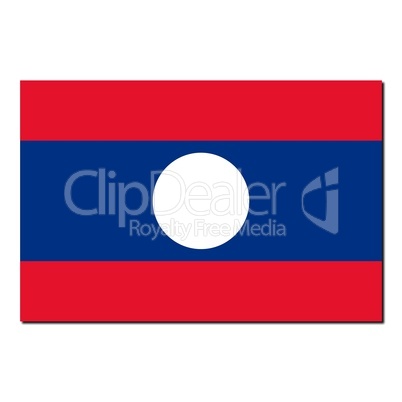 The national flag of Laos