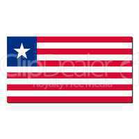 The national flag of Liberia