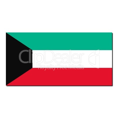 The national flag of Kuwait