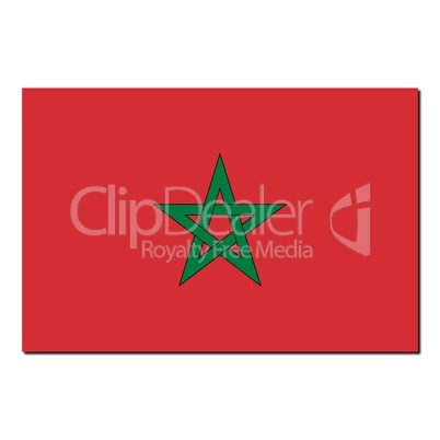 The national flag of Morocco