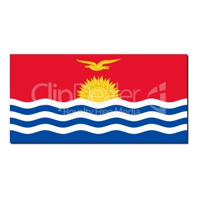 The national flag of Kiribati