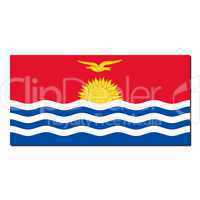 The national flag of Kiribati