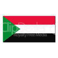 The national flag of Sudan