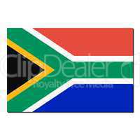 The national flag of South Africa