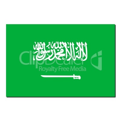 The national flag of Saudi Arabia