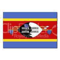 The national flag of Swaziland