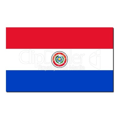 The national flag of Paraguay