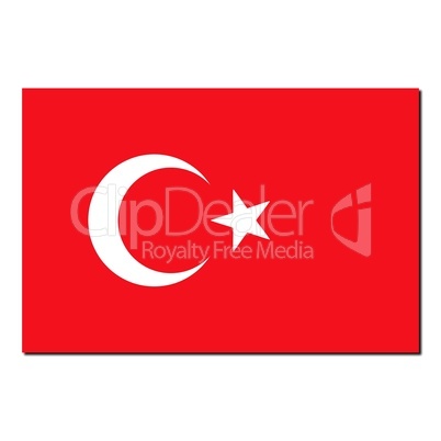 The national flag of Turkey