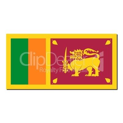 The national flag of Sri Lanka