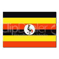The national flag of Uganda