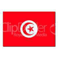 The national flag of Tunisia