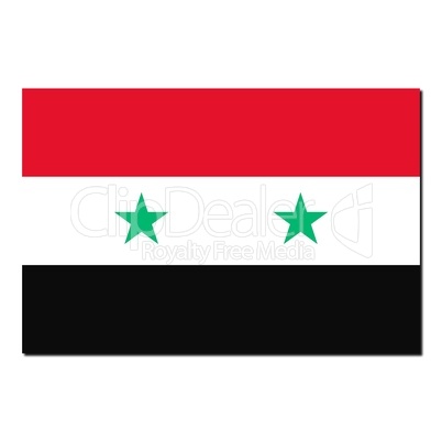 The national flag of Syria