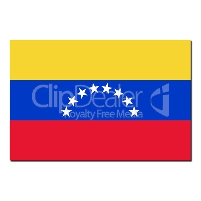 The national flag of Venezuela