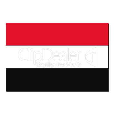 The national flag of Yemen