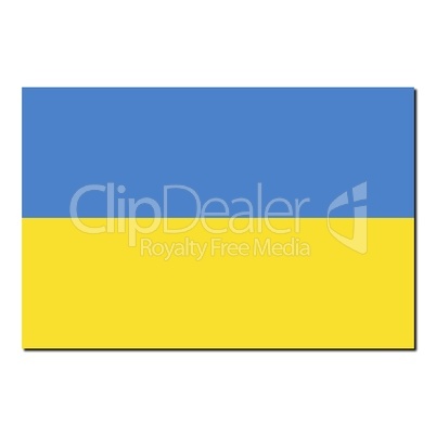 The national flag of Ukraine