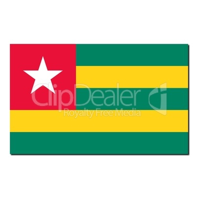 The national flag of Togo