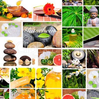 Wellness Collage Spa Hintergrund