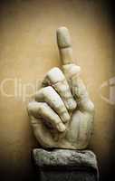 Hand of emperor Constantine, Capitoline, Rome, Italy