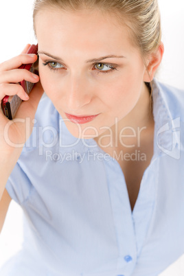 Young businesswoman on the phone